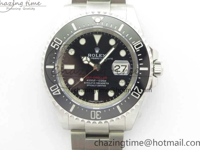 1228 Sea-Dweller 2017 Baselworld 126600 Noob 1:1 Best Edition Black Dial on SS Bracelet A2836 V Effortless 3065